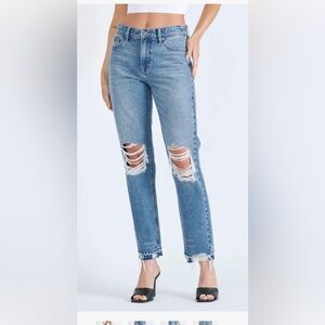 Hidden [BAILEY] SLIM DISTRESSED BOYFRIEND 25